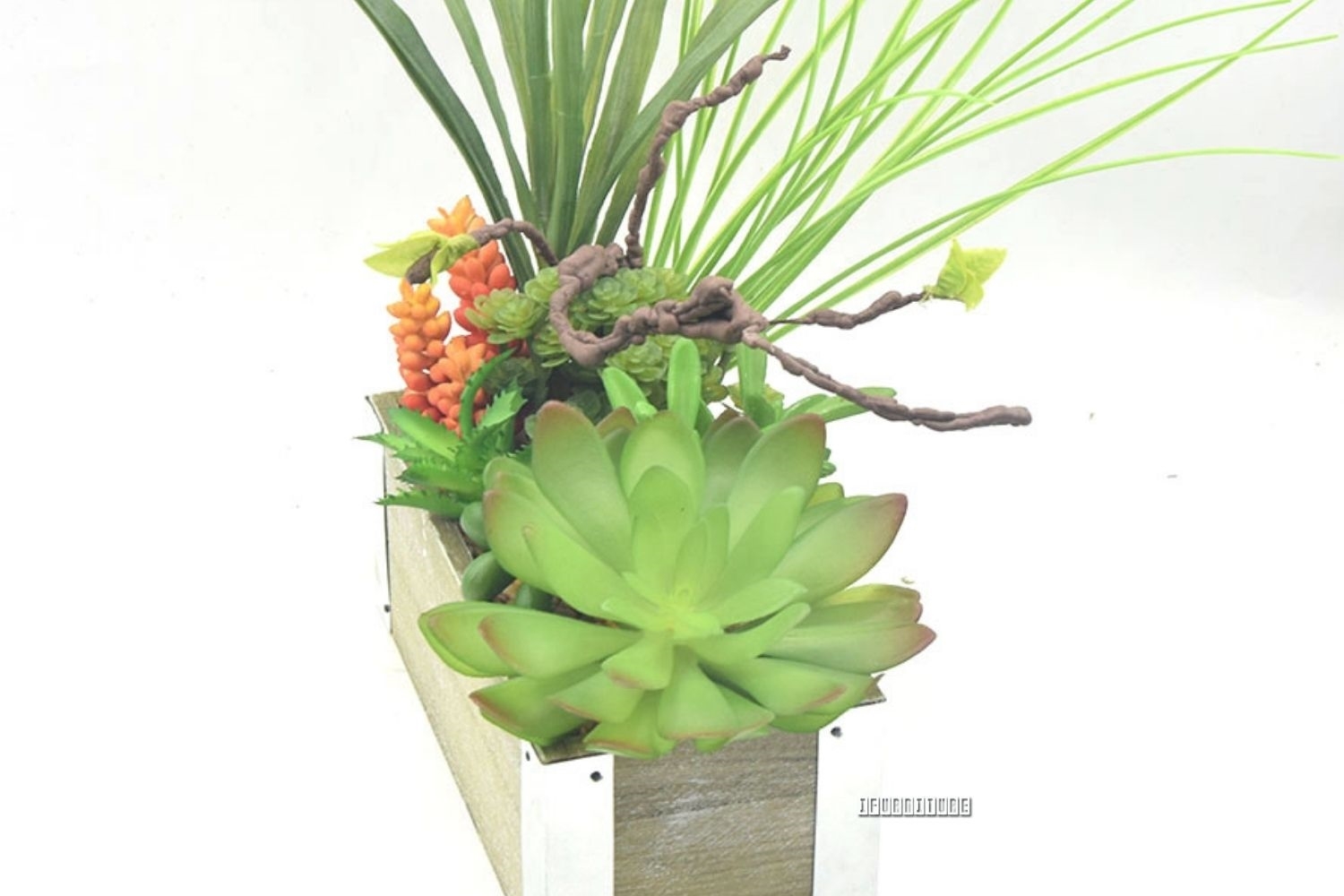 ARTIFICIAL PLANT 294 With Wooden Look Vase 20cm X 35cm IFurniture The   0022818 Artificial Plant 294 With Wooden Look Vase 20cm X 35cm 