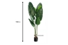 Picture of ARTIFICIAL PLANT 120/180cm Banana Leaf (Black Plastic Pot) - 120 cm