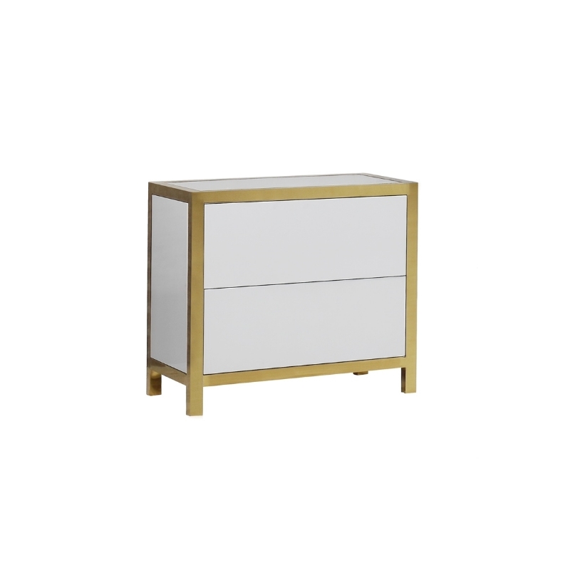 Picture of skyview 2-drawer Nightstand Gold