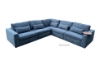 Picture of MAYA SECTIONAL MODULAR CORNER SOFA WITH SIDE TABLE *NAVY BLUE