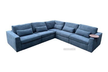Picture of MAYA Sectional Modular Corner Sofa with Side Table (Navy Blue)