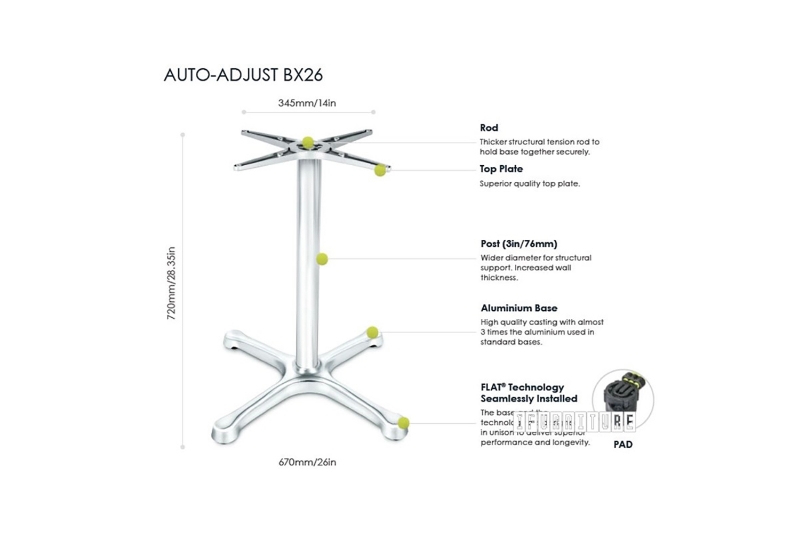 Picture of [Commercial Supply Only] BX26 FLATTECH Auto Adjust Table Base