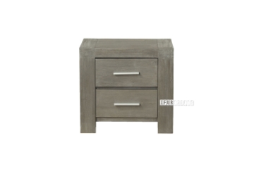 Picture of (FINAL SALE)PHILIPPE Acacia 2 Drawer Bedside table / night stand