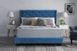 Picture of ELY Upholstered Bed Frame in Queen/King  Size in (Blue)