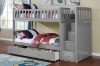 Picture of Jenafir  Twin over twin bunk bed *grey