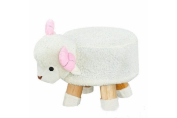 Picture of PLUSH ANIMAL FOOT STOOL - SHEEP