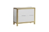 Picture of SKYVIEW 2-Drawer Steel Frame Nightstand (Gold)