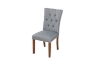Picture of SOMMERFORD TUFTED FABRIC UPHOLSTERED DINING CHAIR *DARK GREY