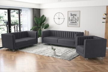 Picture of MISHTI Velvet Sofa Range (Gray)