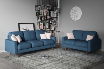Picture of GRIMSBY 3+2 Sofa Range (Dark Blue)
