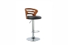 Picture of SANDY Bentwood Adjustable Gas Lift Bar Stool (Black)