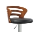 Picture of SANDY Bentwood Adjustable Gas Lift Bar Stool (Black)