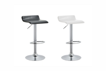 Picture of COSMO Adjustable Swivel Gas Lift Bar Stool (Black/White)