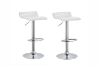 Picture of COSMO Adjustable Swivel Gas Lift Bar Stool - White