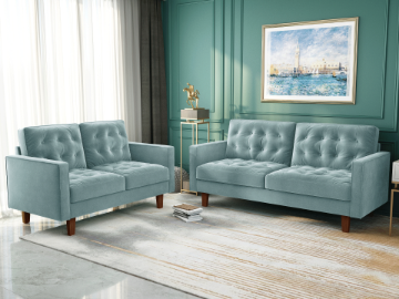 Picture of MILIOU 3+2 Sofa Range (Grayish Cyan) - Final sale