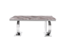 Picture of CARRA 71 INCH Marble Top Stainless Steel Legs Dining Table  (Dark/Light Grey)