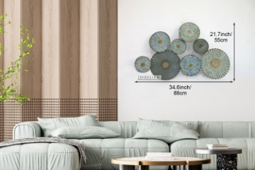 Picture of CIRCLES French Style Metal Wall Art (34.5" x 21.5")