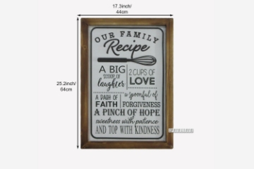 Picture of FAMILY Recipe Wall Print (44cm x 64cm)