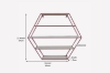 Picture of SCANDI Hexagon Wall Shelf (26" x 22.5")