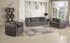 Picture of DELUCA  EMBELLISHED TUFTED LOVE SEAT (Gray)