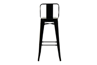 Picture of TOLIX Replica Bar Stool Seat (Seat Height H30") - Black