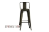 Picture of TOLIX Replica Bar Stool with Back (Seat Height H30")
