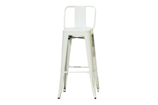 Picture of TOLIX Replica Bar Stool Seat H76 with Back - White