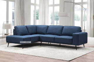 Picture of WILSON Sectional Sofa (Blue) - Left