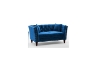 Picture of JERILYN Chesterfield Flared Arm Velvet Sofa Range (Blue) - 3+2 Set