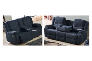 Picture of ALTO RECLINING Sofa Range in 3RR+2RR+1R * Cup Holders And Storage - 3 + 2 Combo