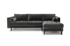 Picture of FAVERSHAM Velvet Sectional Sofa (Gray)