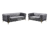 Picture of VIGO 3+2+1 Chesterfield Tufted Velvet Fabric Sofa Range (Gray)