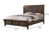 Picture of HEMSWORTH Solid Timber Bed Frame in Queen/King Size (Dark Grey)