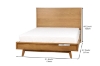 Picture of RETRO Oak Bed Frame in Queen/King Size (Maple Color)
