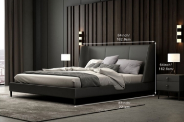 Picture of LOFT Leather Bed In Queen/ King