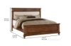 Picture of ARIELLE Queen Size Bed (Oak & Natural Slates)