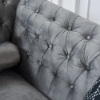 Picture of KENDRA 3+2 Steel Frame Chesterfield Sofa Range (Gray Velvet)