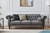 Picture of KENDRA 3+2 Steel Frame Chesterfield Sofa Range (Gray Velvet)
