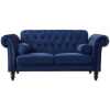 Picture of KENDRA 3+2 Steel Frame Chesterfield Sofa Range (Blue Velvet) - 3+2 Set