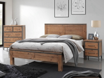 Picture of KANSAS Bed Frame in Queen Size (Acacia Wood)