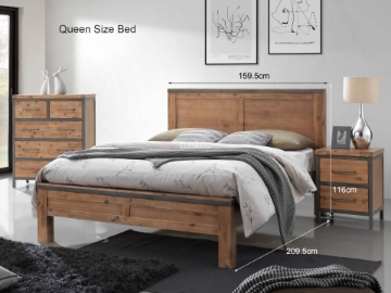 Picture of KANSAS Bed Frame in King Size (Acacia Wood)