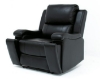 Picture of WORLDFORD Power Motion Reclining Sofa Rang with Cupholders/USB Set (Black)