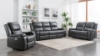 Picture of WORLDFORD POWER RECLEINER  SOFA WITH CUPHOLDERS/ USB SET IN GRAY  
