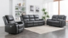 Picture of  WORLDFORD POWER RECLEINER  LOVE SEAT WITH CUPHOLDERS/ USB SET IN GRAY 