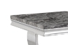 Picture of CARRA 180  MARBLE TOP STAINLESS STEEL LEGS DINING TABLE IN DARK/LIGHT GREY