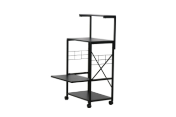 Picture of CARTER 4-Tier Shelf (Black) - (23.5"x47"x15.5")