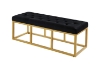 Picture of CARTER 47.2" Velvet Bench (Black)