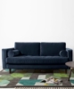 Picture of WALLUX  SOFA RANGE--SOFA (NAVY BLUE)