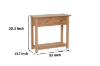 Picture of NEWLAND 2-Drawer Solid Oak Console Table