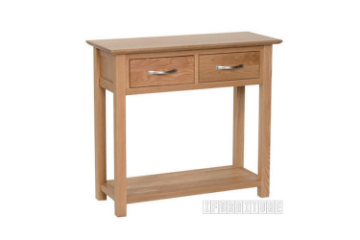 Picture of NEWLAND 2-Drawer Solid Oak Console Table